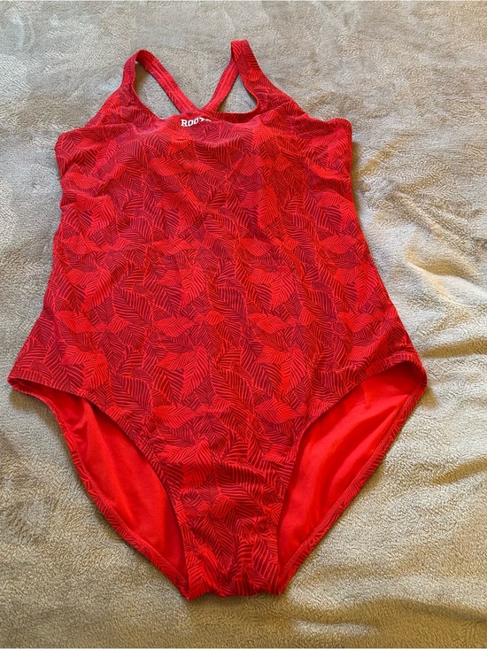 Roots Other - NWT Roots Red Leaf-Pattern One-Piece Swimsuit Size 18